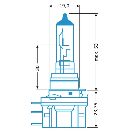 YFlifangting Lot De 2 Ampoules Halogènes H15 12V 15/55W – Feux De Jour & Phares Super Blancs, Éclairage Puissant Voiture